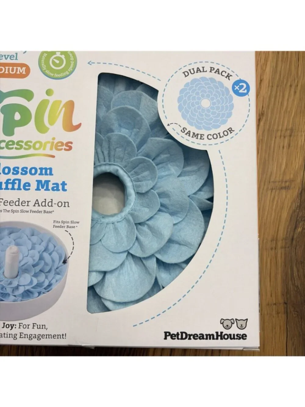 SPIN Blossom Soft Fabric Snuffle Mat for Dogs - Interactive Foraging & Slow F...